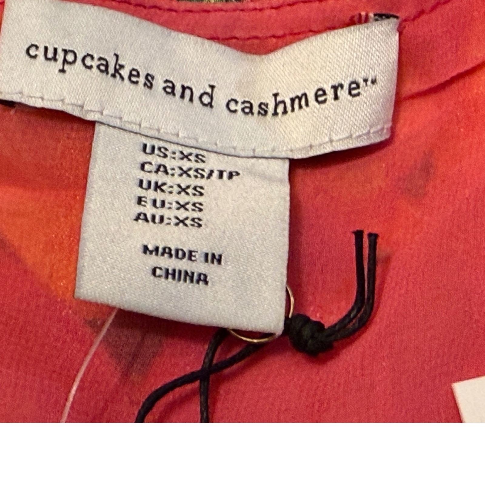 Cupcakes And Cashmere Womens Xs Pink Floral Metallic Wrap Crop Top Sleeveless — image 4 of 7